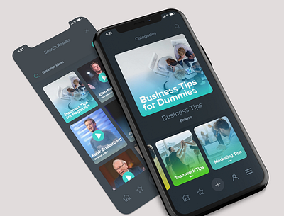 Business, Podcast Apps - Mobile App Design business podcast product design ui ux