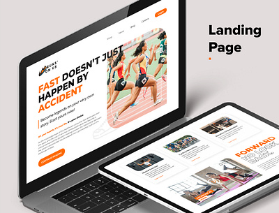 Landing Page, Web Design - Run's on Us Sport Store sports ui ux website design