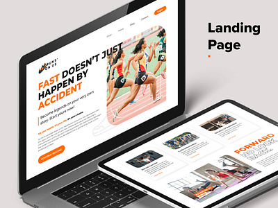 Landing Page, Web Design - Run's on Us Sport Store