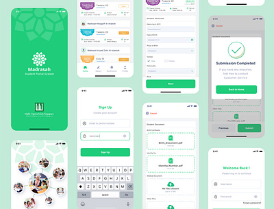 Student Portal Apps - Majlis Ugama Islam Singapura (2) app design product design ui ui ux ux