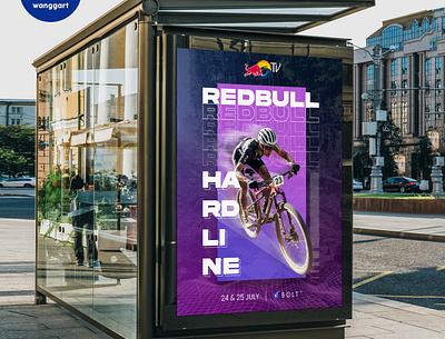 Redbull Hardline - Bus Stop Ads ads advertising branding bus stop poster