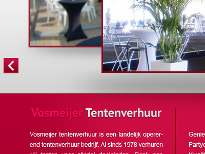 Vosmeijer Landingspagina design splashpage web webdesign