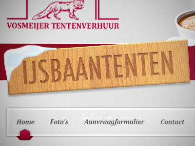Vosmeijer IJsbaantenten Theme theme web webdesign