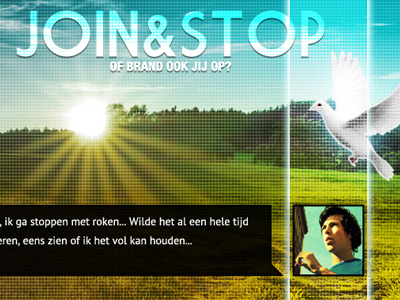 Join and Stop community manipulation photo smoke smoking web webdesign