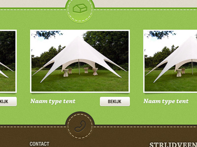 Homepage design homepage rent stitch tent webdesign