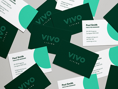 VIVO LIVING agency artdirection brand identity branding business cards creative design digital graphic design graphicdesign letterhead logo mockups print social media stationary strategy type typography