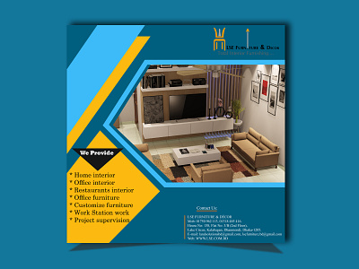 Interior Ads banner  Design