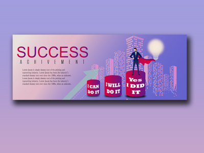 Success Achievement banner banner design career banner images creative logo design ecommerce graphicdesign grow career banner design illustration marketing banner success achievement