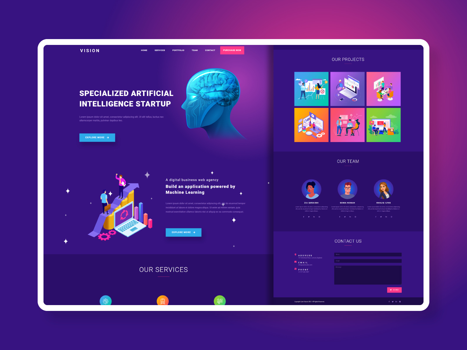 artificial intelligence website design by Ben Naveed🇺🇸 on Dribbble