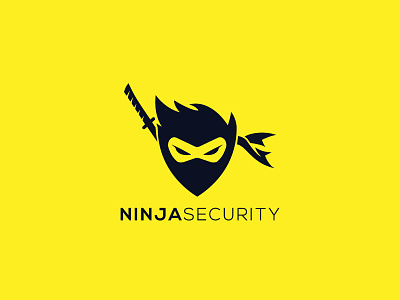 ninja security logo animation app design game illustration logo ninja ninja logo ninja mascot logo design ninjas ui ux