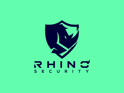 Rhino Logo branding flat illustration logo rhino rhino logo rhino security rhino3d rhinoceros rhinos strong ui ux