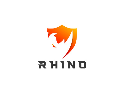 Rhino Logo branding design game illustration logo rhino rhino logo rhino security rhino3d rhinoceros rhinos strong ux