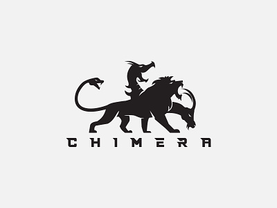 Chimera Logo app branding chimera chimera logo chimera vector dragon fantasy fantasy art fantasyart game goat illustration lion snake ui ux