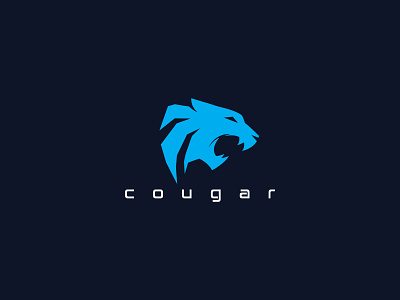 cougar logo app branding cougar cougar design cougar illustration cougar logo cougars flat game strong ui ux web