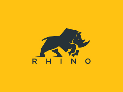 Rhino Logo animation design flat illustration rhino rhino logo rhino3d rhinoceros rhinos strong ui ux web