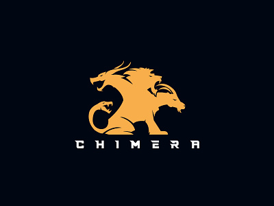 chimera logo branding chimera chimera lion chimera logo dragon logo fantasy fantasy art game illustration lion logo strong ui ux web