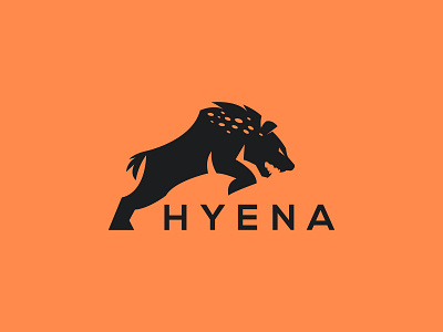 Hyena Logo animation app branding business flat hyena hyena logo illustration lion strong ui ux web wild hyena logo