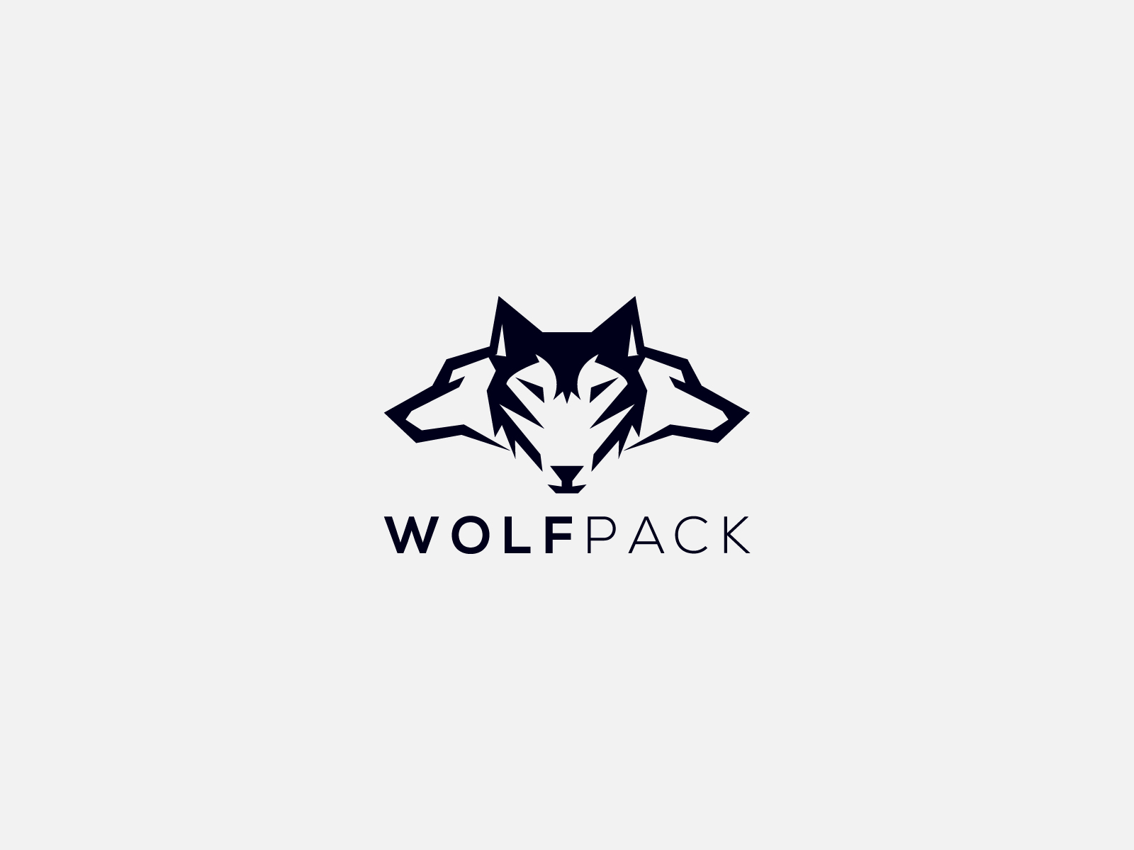 wolf pack logo design