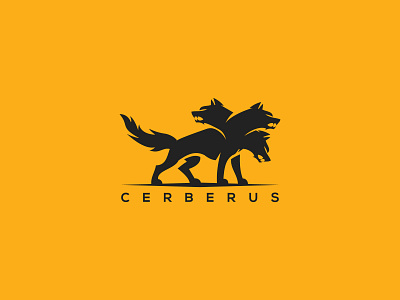 cerberus logo animation app branding cerberrus cerberrus design cerberrus logo cerberrus vector logo cerberrus wolf cerberrus wolf logo game illustration strong ui ux web wolf head