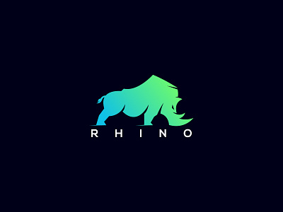 Rhino Logo animation app game minimal rhino rhino design rhino logo rhino vector logo rhino3d rhinoceros rhinos ui ux web