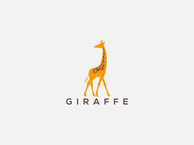 Giraffe Logo flat game giraffe giraffe for sale giraffe logo giraffe vector logo giraffe zoo giraffes illustration minimal ui ux web zoo