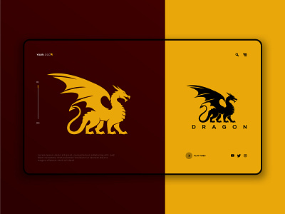 Dragon Logo app branding design dragon dragon fly dragon king dragon logo dragon vector logo flying dragon game illustration lion lion logo logo strong ui ux web