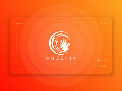 Phoenix Logo 3d animation app branding design game graphic design illustration logo motion graphics phoenix phoenix bird phoenix logo phoenix vector logo strong ui ux web