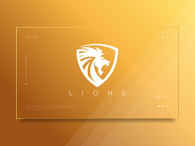 Lion Logo 3d animation app branding design game graphic design illustration lion lion logo lions logo motion graphics strong ui ux web