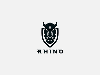 Rhino Logo app branding design game illustration logo rhino rhino design rhino head rhino head logo rhino logo rhino vector logo strong ui ux web