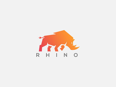 Rhino Logo 3d animation app branding design game graphic design illustration logo motion graphics rhino rhino design rhino logo rhino strong strong ui ux web
