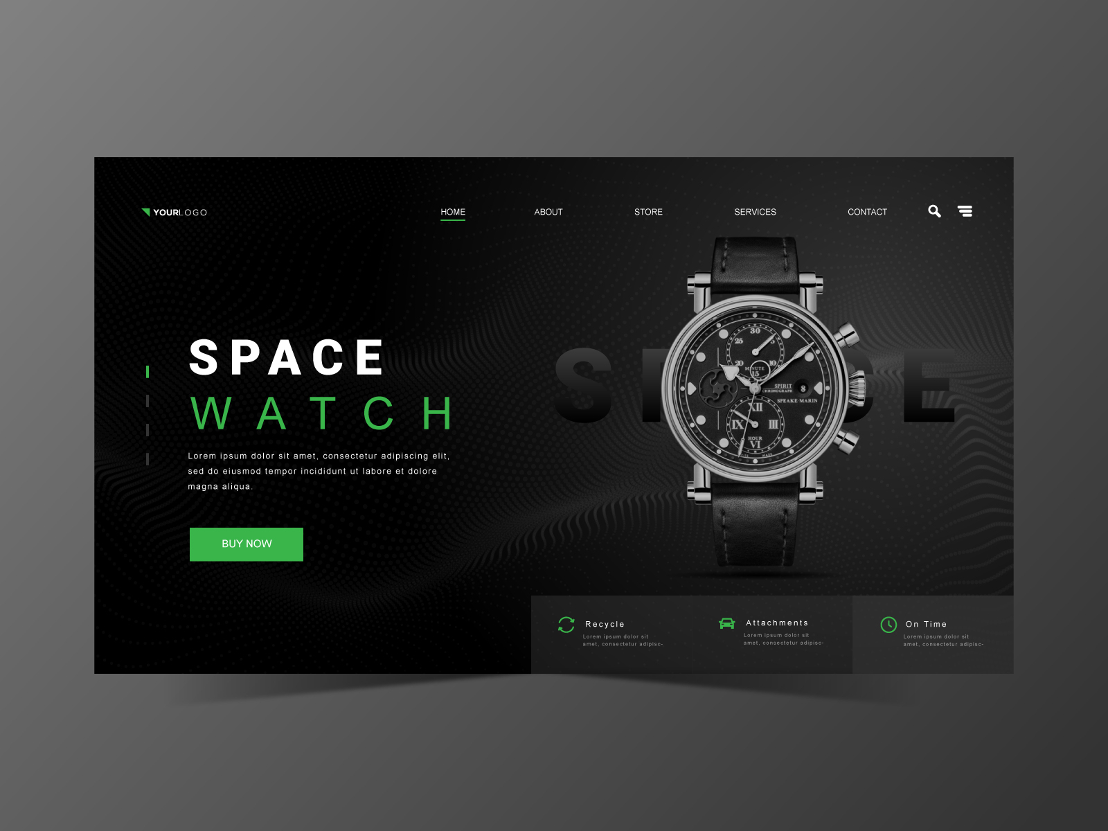 Website Design Watch Header by Ben Naveed 🇺🇸 on Dribbble