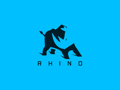 Rhino Logo 3d animation branding graphic design illustration logo red rhino rhino logo ui wild