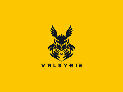 Valkyrie Logo 3d animation branding graphic design logo motion graphics ui valkyrie valkyrie girl valkyrie logo viking viking logo warrior logo worrior