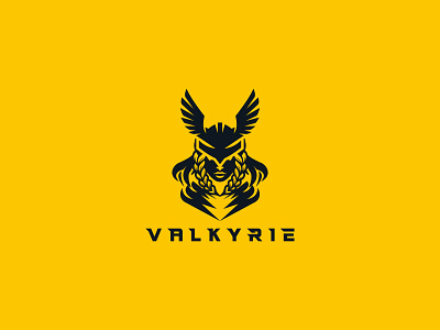 Valkyrie Logo 3d animation branding graphic design logo motion graphics ui valkyrie valkyrie girl valkyrie logo viking viking logo warrior logo worrior