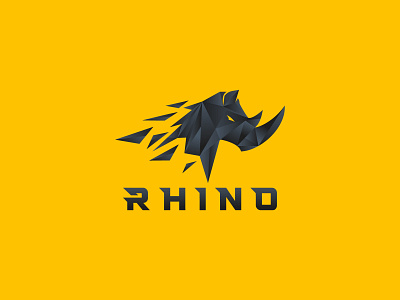 Rhino Logo 3d animation app branding design digital rhino game graphic design illustration logo motion graphics rhino rhino digital rhino logo rhinos strong ui ux web