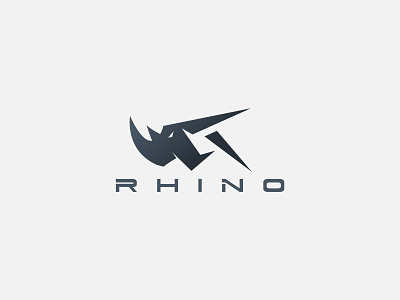 Rhino Logo 3d animation app branding design game graphic design illustration logo motion graphics rhino rhino design rhino logo rhino vector logo strong ui ux web