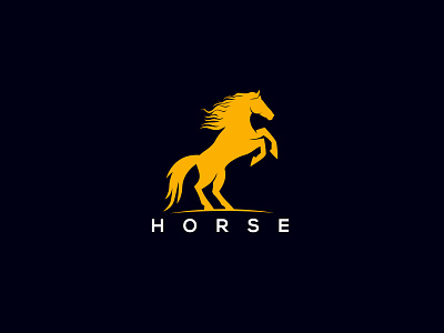 Horse Logo animation app branding design game graphic design horse horse logo horse run illustration logo logo design sport strong ui ux vector wild horse