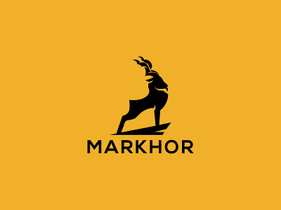 Markhor Logo 3d animation app big horn branding game goat graphic design horn illustration markhor logo marrkhor motion graphics mountain markhor ui