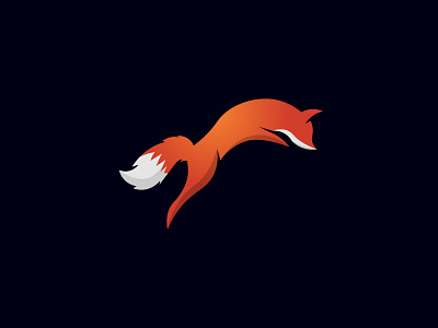 Fox Logo animal app branding design fox fox logo foxy logo red run strong vector