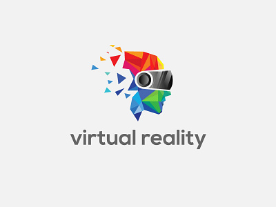 virtual reality Logo 3d logo animation app ar logo branding design digital illustration minimal ui ux virtual card virtual reality virtual reality logo virtualreality visual design vr vr 3d logo vr logo web