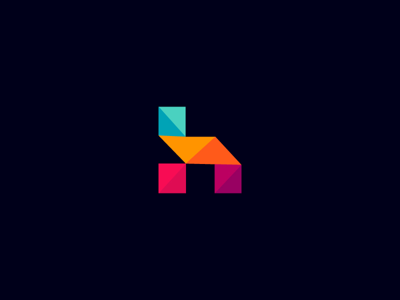 Letter H logo by Ben Naveed 🇺🇸 on Dribbble