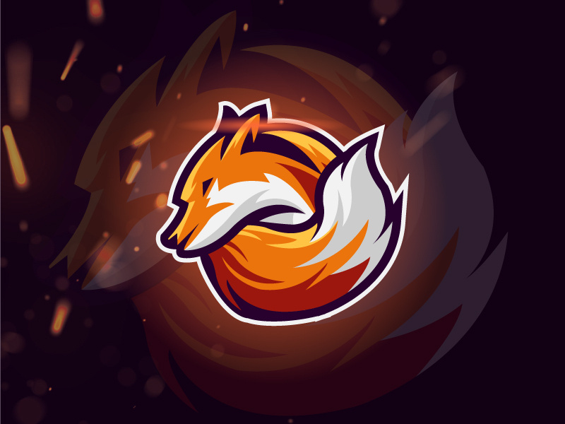 Fox Mascot Logo app design branding strong vector development logo mobile game illustration