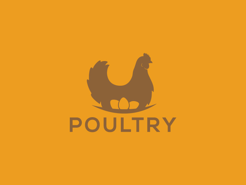 Poultry ux ui vector app logo eggs hen poultry