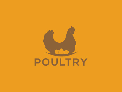 Poultry app eggs hen logo poultry ui ux vector