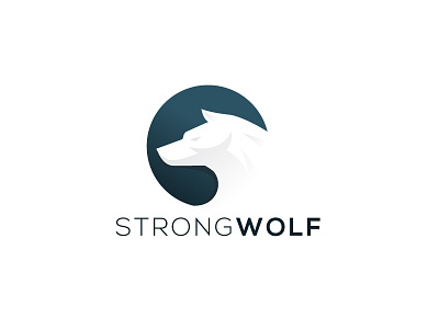 Strong Wolf app game illustration logo strong ui ux vector wolf wolf logo wolfy