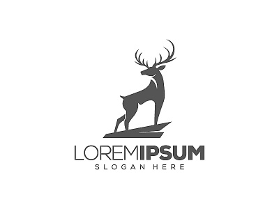 Deer Logo bighorn branding business deer deer logo illustration lion logo ui ux vector wilde