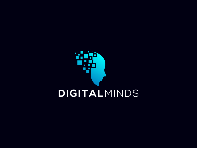 digital mind logo by Ben Naveed 🇺🇸 on Dribbble