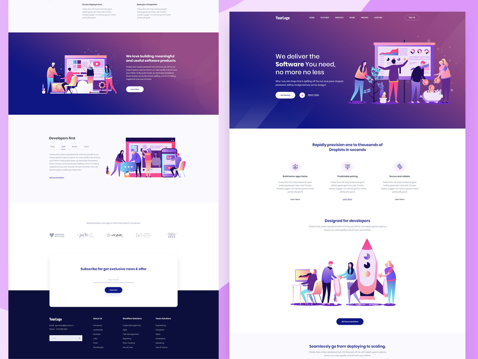 Ui Ux Website Template