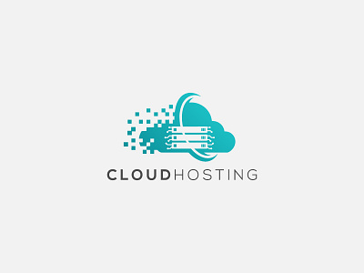 CLOUD HOSTING LOGO app branding cloud hosting digital digital art digital cloud digital illustration hosting illustration logo ui ux web