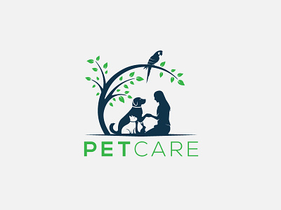 pet care logo animation branding dog and cat flat pet care pet illustration pets petshop ui ux web